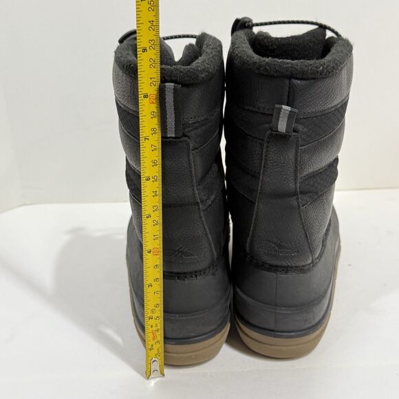 High Sierra Blaine Winter Snow Boots Waterproof Black with Leather Youth Size 3M - Picture 9 of 13